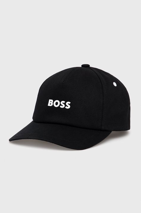 Bavlnená čiapka BOSS Boss Casual