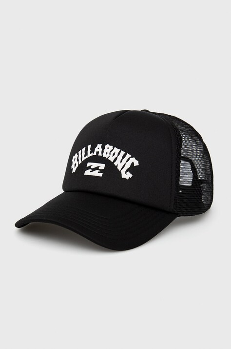 Кепка Billabong колір чорний з аплікацією
