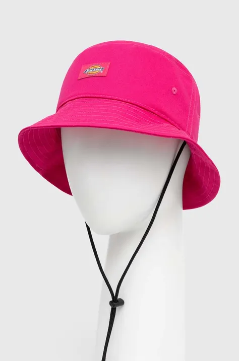 Bombažni klobuk Dickies roza barva