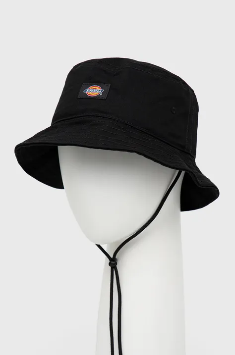 Шляпа из хлопка Dickies цвет чёрный хлопковый DK0A4XXSBLK-BLACK