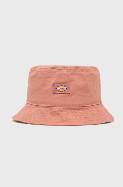 Шляпа из хлопка Dickies цвет розовый хлопковый