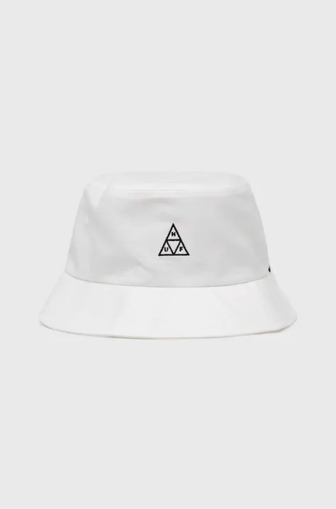 Βαμβακερό καπέλο HUF χρώμα: άσπρο