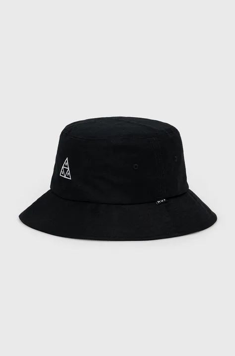 Βαμβακερό καπέλο HUF χρώμα: μαύρο
