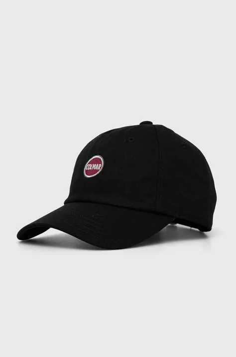 Bombažna bejzbolska kapa Colmar črna barva