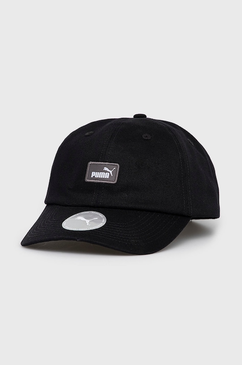 Хлопковая кепка Puma 2366901 цвет чёрный с аппликацией 02366901-01