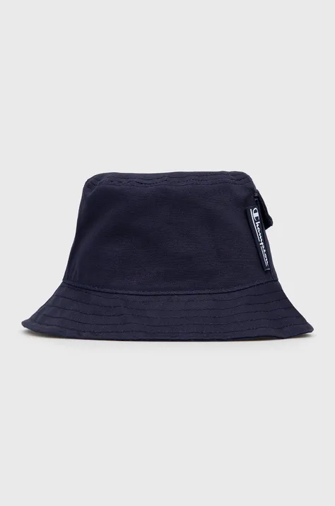 Pamučni šešir Champion boja: tamno plava, pamučni