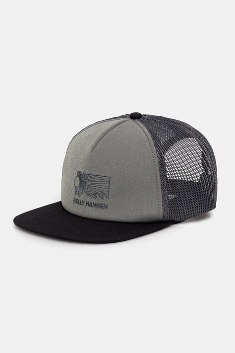 Кепка Helly Hansen колір зелений з аплікацією 67155