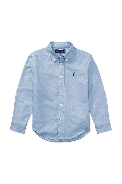 Детская хлопковая рубашка Polo Ralph Lauren