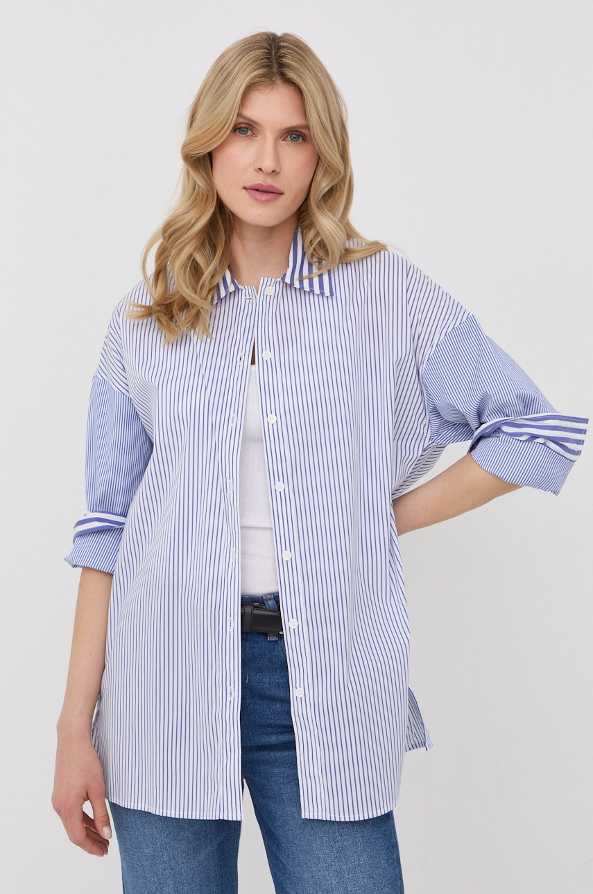 The Kooples koszula damska relaxed z kołnierzykiem klasycznym