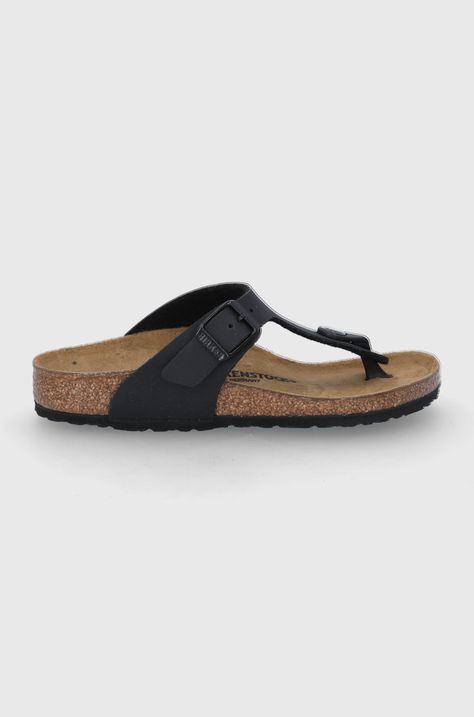 Birkenstock Japonki dziecięce kolor czarny