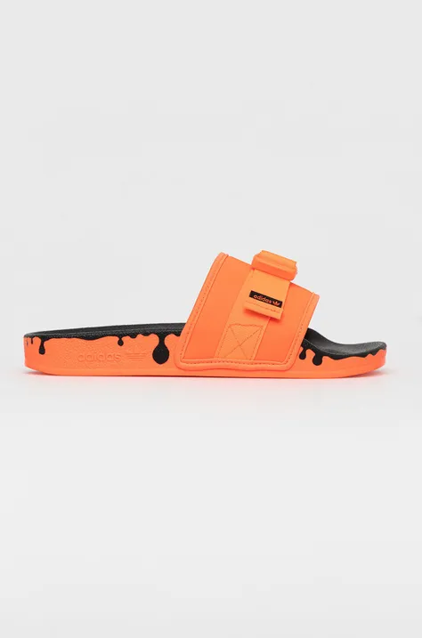 adidas Originals sliders women's orange color