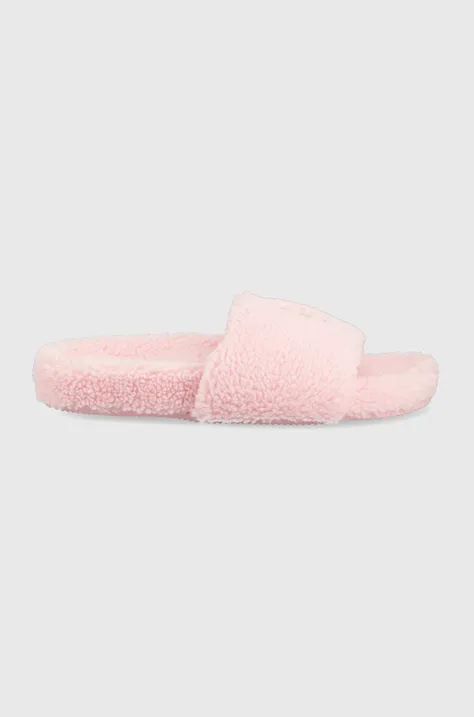 Παντόφλες Polo Ralph Lauren Elenore Slide χρώμα: ροζ