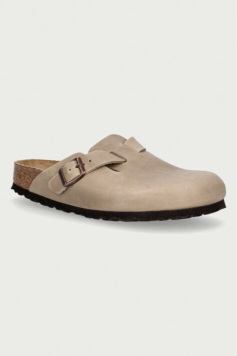 Birkenstock Boston natikače za žene od nubuka smeđe 960813