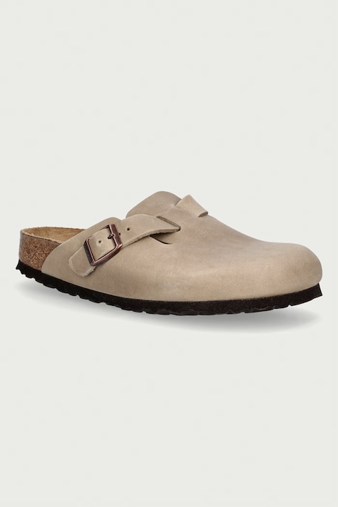 Birkenstock Boston slides Women's nubuck brown 960813