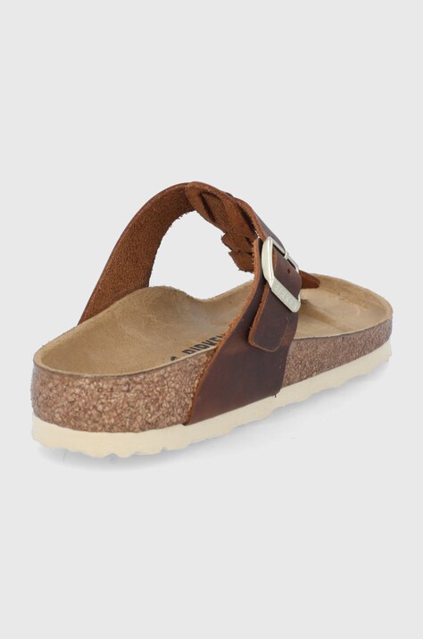 Шкіряні в'єтнамки Birkenstock Gizeh — SS22-KLD0PF, коричневий — фото 3