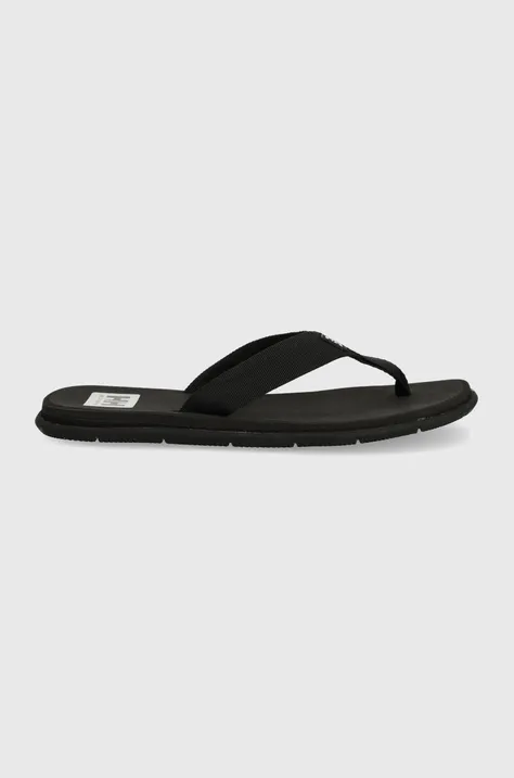 Helly Hansen flip-flop fekete, női, lapos talpú