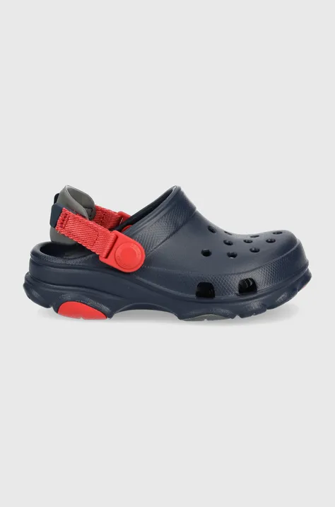 Dětské pantofle Crocs tmavomodrá barva