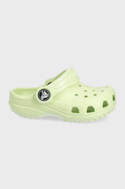 Crocs klapki dziecięce kolor zielony