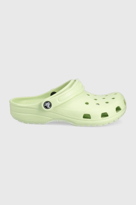 Šľapky Crocs zelená farba