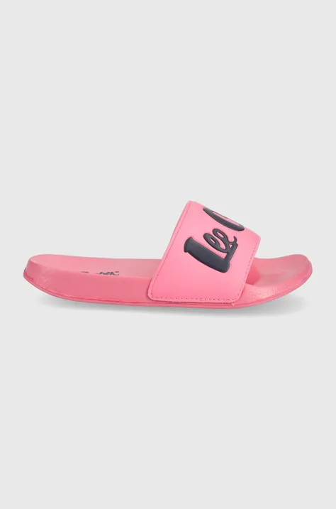 Παιδικές παντόφλες Lee Cooper χρώμα: ροζ