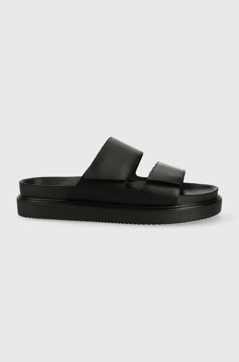 Kožené pantofle Vagabond Shoemakers Seth pánské, černá barva, 5390-101-20