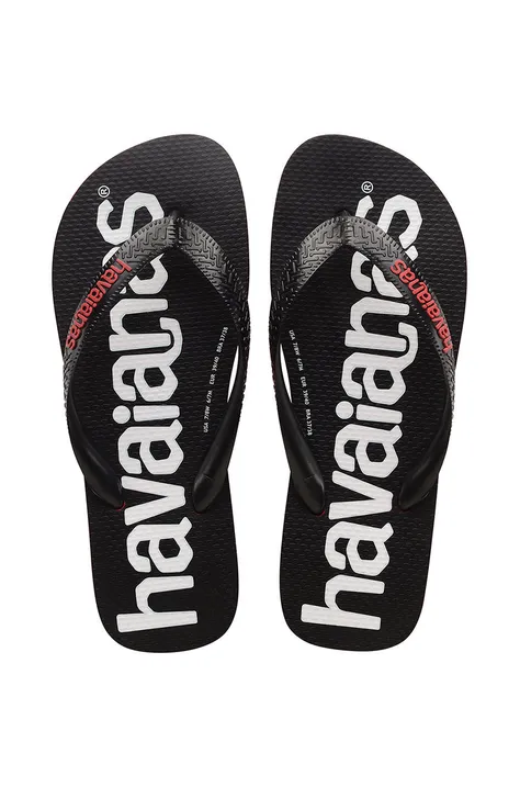 Havaianas slapi Top Logomania culoarea rosu