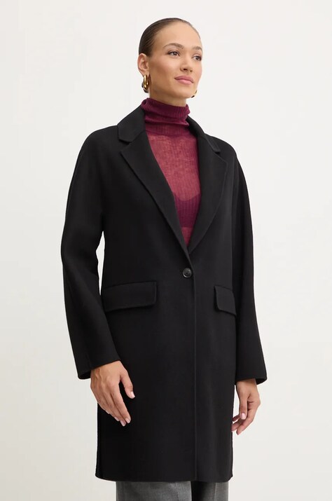 Patrizia Pepe cappotto in lana colore nero