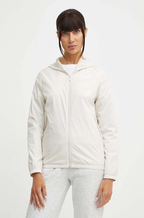 Vetrovka Puma TERREXEssentials Solid béžová farba, prechodná, 79857