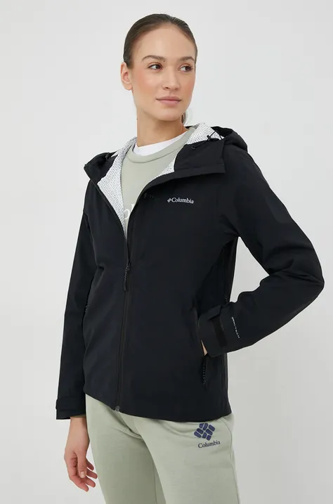 Outdoor jakna Columbia Omni-Tech Ampli-Dry boja: crna, za prijelazno razdoblje