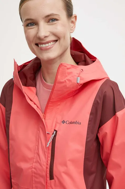 Куртка outdoor Columbia Hikebound колір червоний перехідна