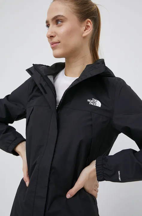 Outdoor jakna The North Face Antora boja: crna, za prijelazno razdoblje, NF0A7QEWJK31
