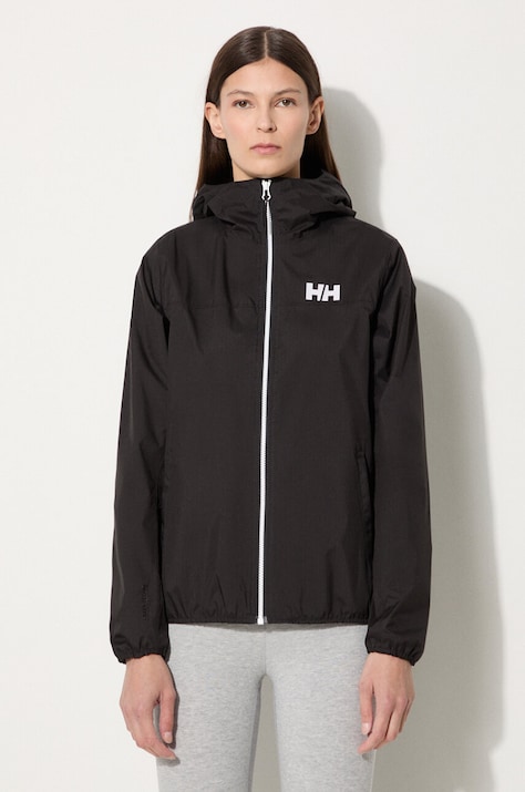 Nepromokavá bunda Helly Hansen Belfast II dámská, černá barva, 53433
