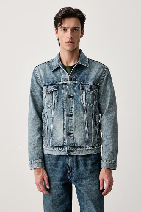 Levi's Džínová bunda Levi's pánská, přechodná, 72334.0574-MedIndigoW
