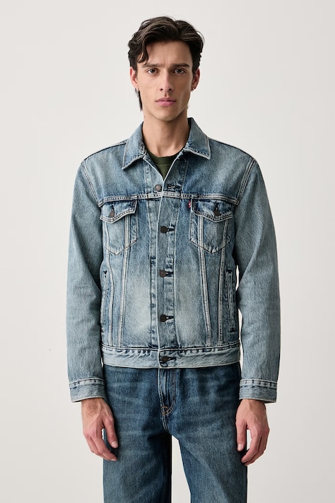 Levi's Džínová bunda Levi's pánská, přechodná, 72334.0574-MedIndigoW