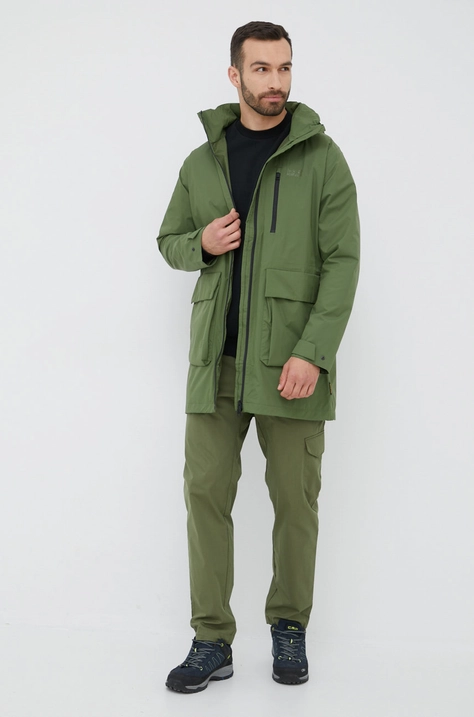 Jack Wolfskin geaca outdoor Norden Port culoarea verde