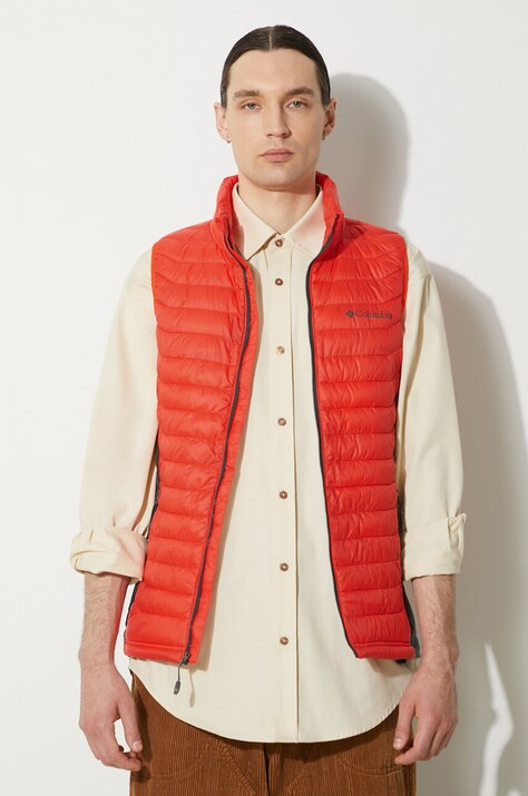 Columbia sports vest Powder Pass orange color 1842414