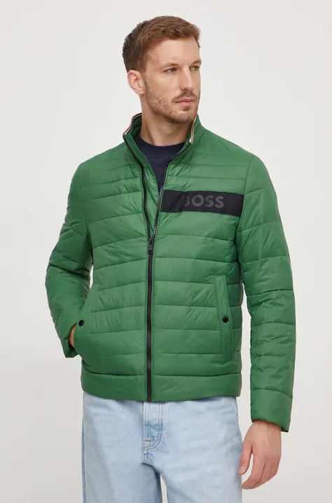 BOSS rövid kabát férfi, zöld, átmeneti