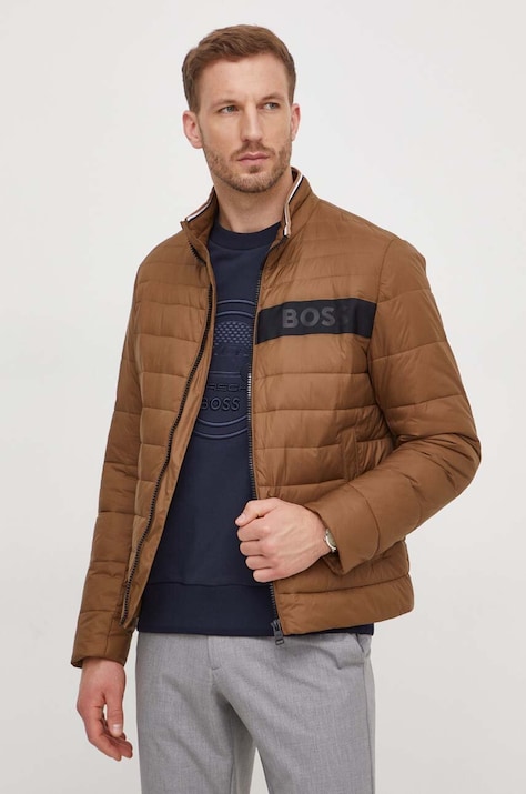 BOSS kurtka męska kolor brązowy przejściowa 50464308