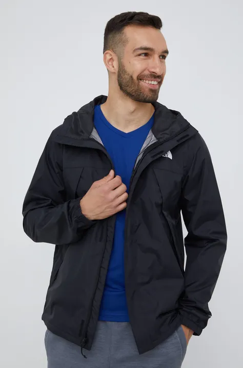 Outdoor jakna The North Face Antora boja: crna, za prijelazno razdoblje
