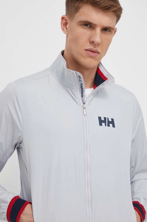 Vetrovka Helly Hansen Salt siva barva