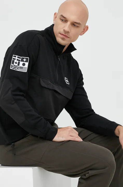 Кофта Colourwear мужская цвет чёрный с аппликацией