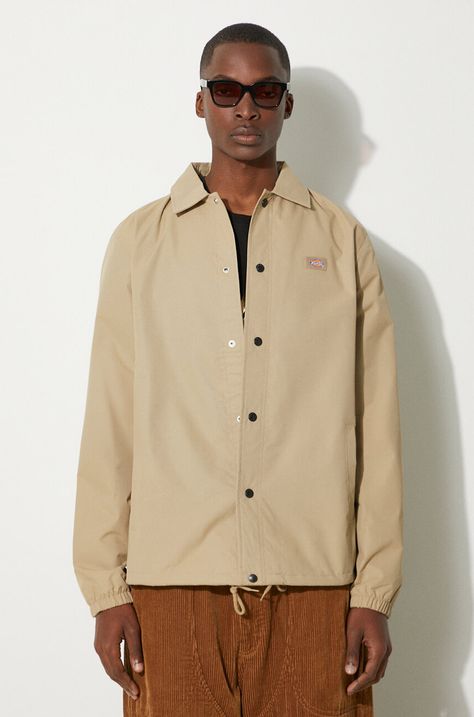 Bunda Dickies DK0A4XEWKHK-Khaki, pánska, béžová farba, prechodná,