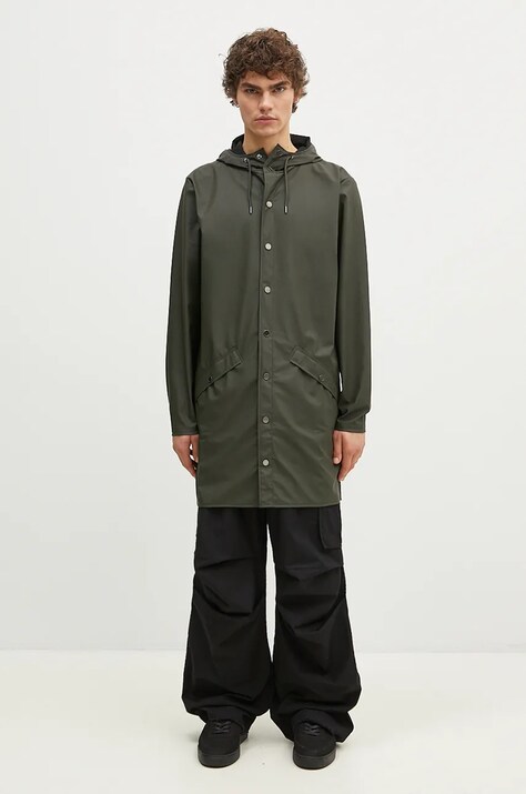 Яке Rains 12010 Jacket в зелено с преходна изолация