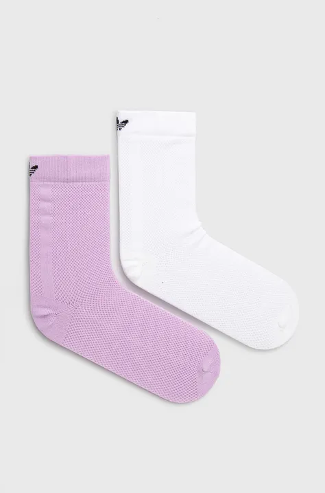 Κάλτσες adidas Originals γυναικείες, χρώμα: ροζ