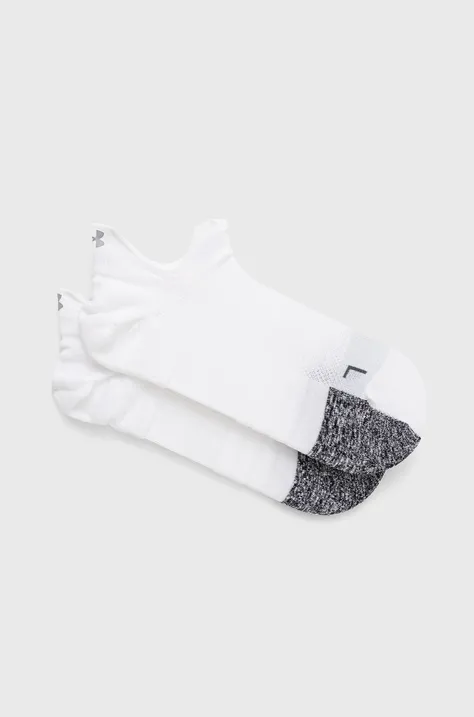 Čarape Under Armour Breathe (2-pack) za žene, boja: bijela, 1370096