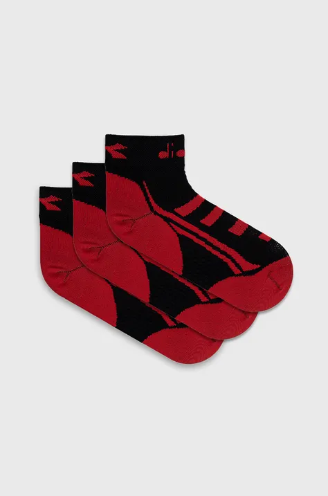 Ponožky Diadora (3-pak) dámske, čierna farba