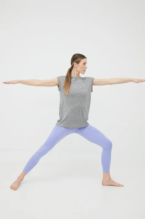 Calvin Klein Performance legginsy treningowe Active Icon damskie kolor fioletowy gładkie