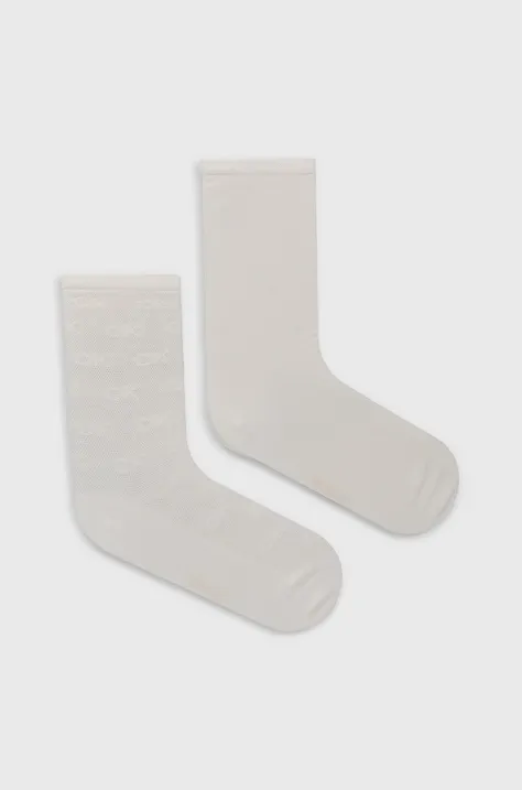 Κάλτσες Calvin Klein γυναικεία, χρώμα: άσπρο