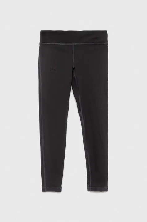 Under Armour leggins copii culoarea gri, neted