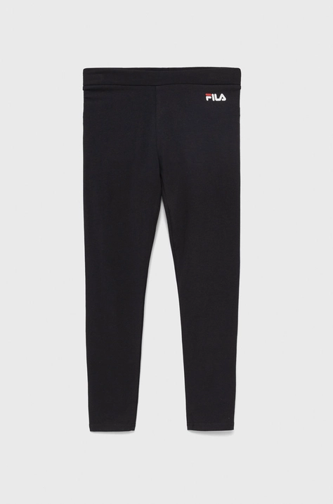 Fila legginsy dziecięce kolor czarny gładkie